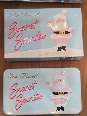 Too Faced Secret Santa Eyeshadow Palette - Pastel Pink & Light Blue